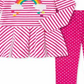 Conjunto de túnica arco-íris e leggings de bolinhas para meninas, 2 peças, infantil, infantil, rosa, tamanho 2T