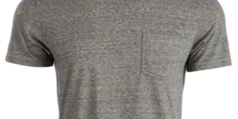 Camiseta masculina Blake mesclada com bolso Sun + Stone, azul-marinho e cinza, tamanho médio