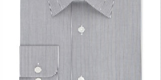 Camisa social Calvin Klein masculina com ajuste clássico e elástico, sem passar roupa, azul, tamanho 15,5 x 32-33