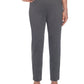 Calça casual feminina Alfred Dunner Allure, curta, cinza, tamanho 16