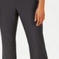 Calças femininas JM Collection com controle de barriga, comprimentos regulares e curtos, pretas, tamanho 16 Petite
