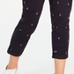 Calça chino feminina Tommy Hilfiger com estampa de barco, azul-marinho, tamanho 8