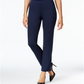 Calça feminina Ponte Pull-on de perna reta, azul, tamanho pequeno P