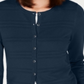Cardigan texturizado feminino Charter Club, azul, tamanho pequeno P