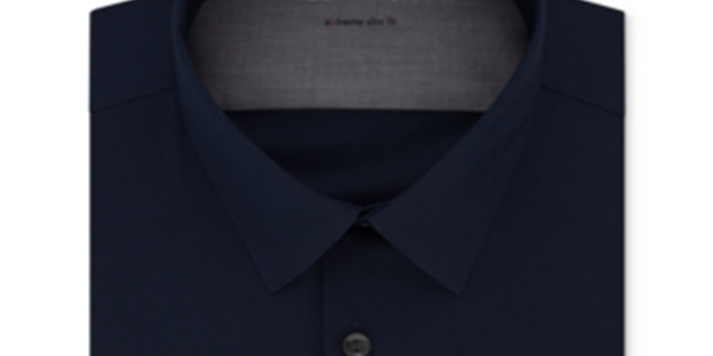 Camisa social masculina Calvin Klein Extra Slim Fit, elástica e térmica, de desempenho sólido, vermelha, tamanho X-S