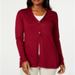 Karen Scott Cardigan longo feminino vermelho tamanho pequeno