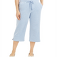 Calça Capri Feminina Karen Scott com Cordão na Cintura Azul Tamanho X-S