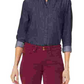 Calça jeans feminina NYDJ Marilyn Double Snap reta vermelha tamanho 4