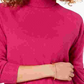 Karen Scott Suéter Feminino Petite Luxsoft Gola Alta Roxo Tamanho Petit