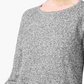 Karen Scott Suéter feminino de algodão com bainha curva, tamanho P, branco