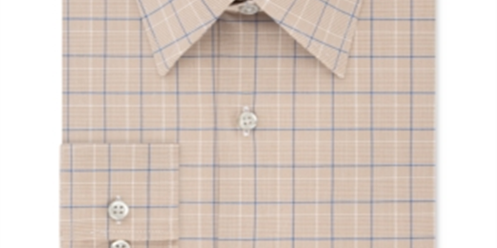 Camisa xadrez masculina Van Heusen com botões e estampa regular, tamanho GG, bege, multicolorido