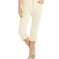 Calça Capri Curvy Feminina Style &amp; Co Amarelo Escuro Tamanho 4
