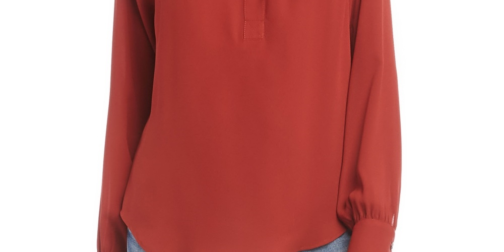 Blusa feminina Karen Kane com decote aberto Rustcopper tamanho X-Large