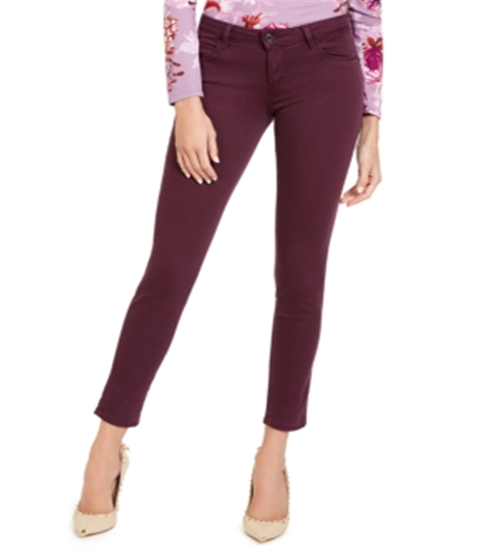 Calça jeans skinny Curve X da Guess feminina, roxa, tamanho 31