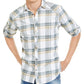 Camisa xadrez masculina Marc da INC International Concepts, cinza, tamanho XXG