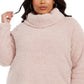 Suéter feminino plus size com gola alta e sherpa sintética, estilo &amp; co, vermelho, tamanho 2X