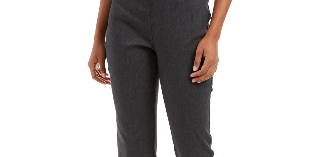 Calça skinny Chelsea Tummy Control feminina Charter Club, cinza, tamanho 16