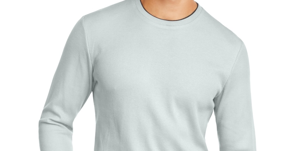 Camisa térmica masculina Club Room, cinza, tamanho XXG