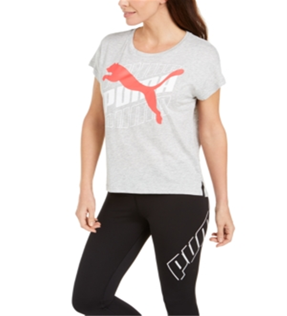 Camiseta Puma Modern Sport Logo Feminina Cinza Tamanho G