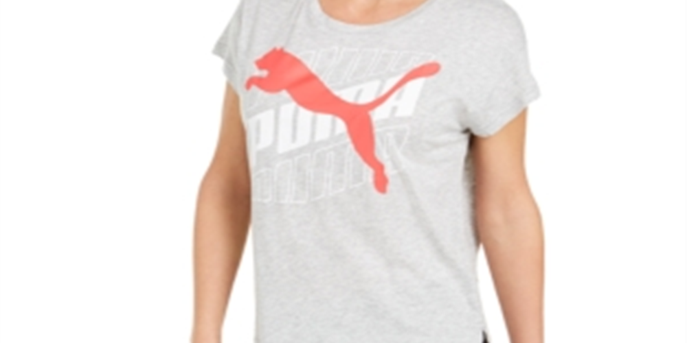 Camiseta Puma Modern Sport Logo Feminina Cinza Tamanho G