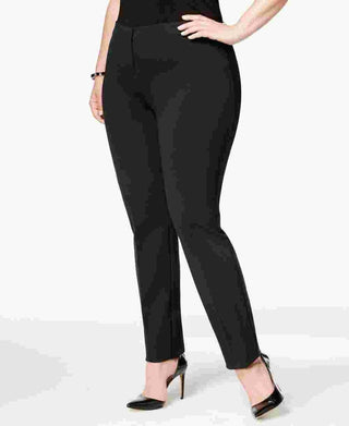 Calça Alfani Feminina Plus Size Hollywood Skinny Ponte Preta Tamanho 24W