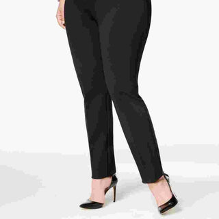 Calça Alfani Feminina Plus Size Hollywood Skinny Ponte Preta Tamanho 24W