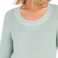 Suéter pulôver feminino estilo boxy knit verde tamanho extragrande