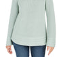 Suéter pulôver feminino estilo boxy knit verde tamanho extragrande