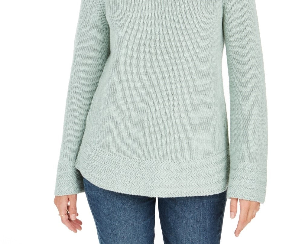 Suéter pulôver feminino estilo boxy knit verde tamanho extragrande