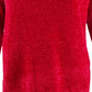 Karen Scott Suéter Feminino Gola V Chenille Vermelho Tamanho Pequeno Pequeno