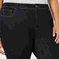 Calça jeans flare plus size feminina INC International Concepts, azul, tamanho pequeno e slim