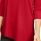 Top assimétrico feminino Alfani vermelho tamanho pequeno grande