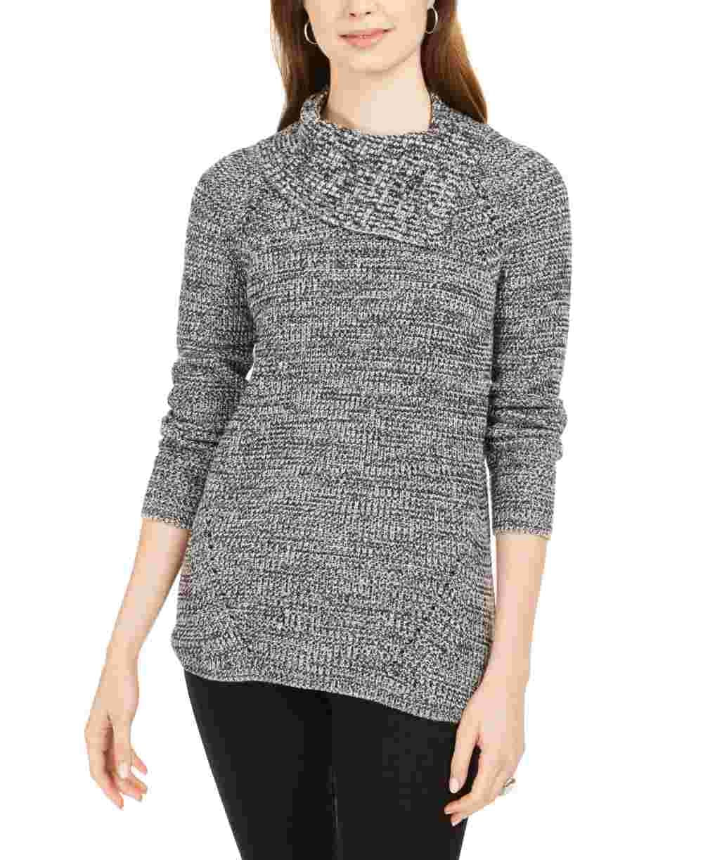 Blusa feminina estilo espinha de peixe, manga comprida, gola alta, suéter, preta, tamanho pequeno médio