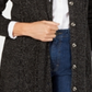 Karen Scott Cardigan longo feminino preto tamanho X-S