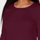 Karen Scott Top Feminino com Decote Redondo e Acabamento em Cetim, Vermelho, Tamanho XS