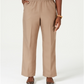 Calça feminina Karen Scott, marrom, tamanho pequeno, G