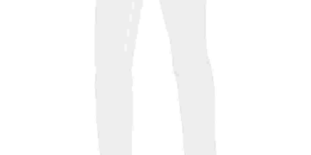 Jeans feminino estilo &amp; co moderno reto cintura média branco tamanho 10
