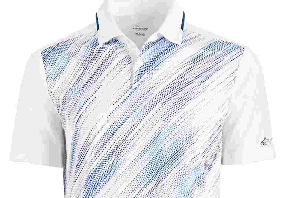 Camisa Polo Masculina Attack Life Estampada Pequena Performance Rugby Branca Tamanho Pequeno