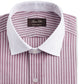 Camisa social masculina Tasso Elba, elástica, sem necessidade de passar, caimento regular, vermelha, tamanho 18