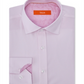 Camisa social listrada elástica de desempenho sem ferro Tallia masculina, tamanho G, rosa