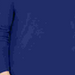 Camiseta feminina lisa de manga comprida e decote redondo JM Collection, azul, tamanho 1X