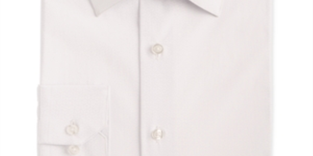 Camisa de botão separada Alfani masculina Cube Suit, branca, tamanho P