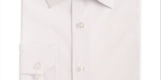 Camisa de botão separada Alfani masculina Cube Suit, branca, tamanho P