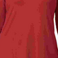 Blusa feminina JM Collection vermelha lisa, manga comprida, gola alta, tamanho 2X
