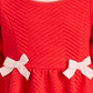 Vestido acolchoado para bebê menina First Impressions, vermelho, tamanho 24 meses