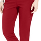 Calça e shorts com tachas femininos JM Collection, vermelho, tamanho pequeno P