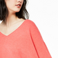 Suéter feminino de cashmere puro com decote em V Charter Club, vermelho, tamanho pequeno