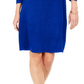 Vestido suéter feminino Nine West com gola alta, azul, tamanho grande