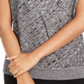 Suéter texturizado feminino Alfani, preto e branco, tamanho pequeno e médio