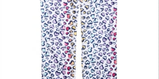 Calça de pijama estampada com coração para meninas Max &amp; Olivia Little &amp; Big, vários tamanhos P 6/6X